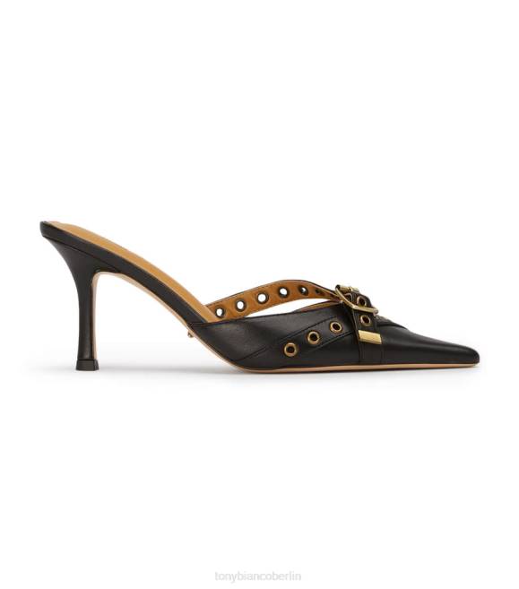 niedrige Absätze| de Tony Bianco Frauen Savoir-Heels schwarzes Nappaleder 4624240